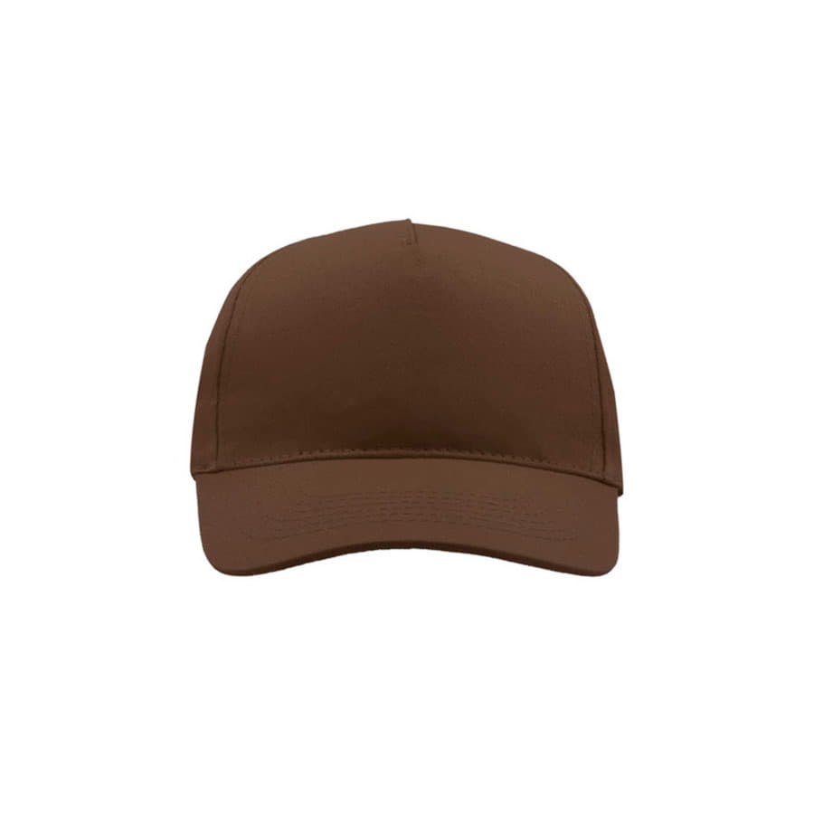 Бейсболка START FIVE, 5 клиньев, застежка на липучке, коричневый-4