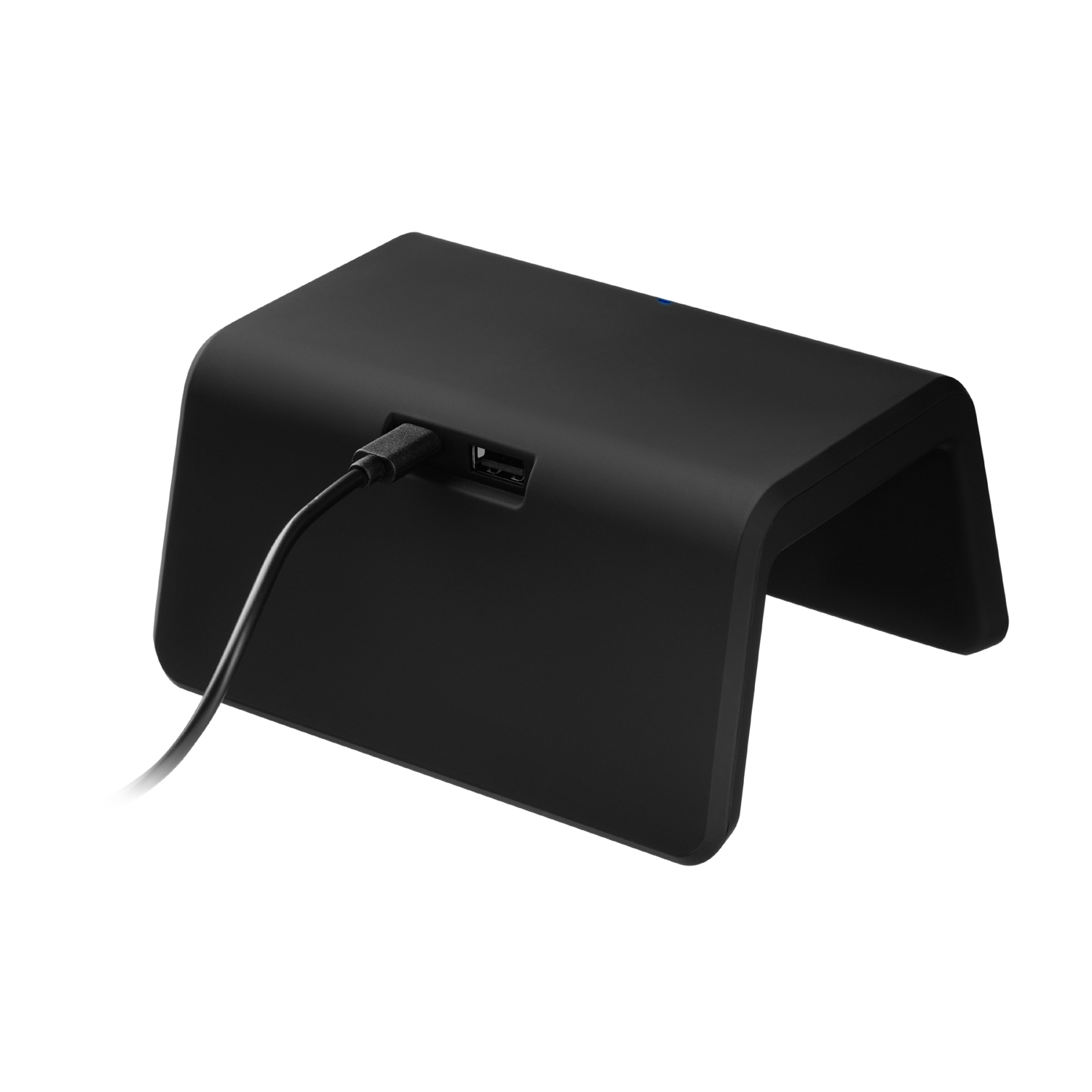 Зарядная станция с часами 15W Флейм (Flame), черная-4