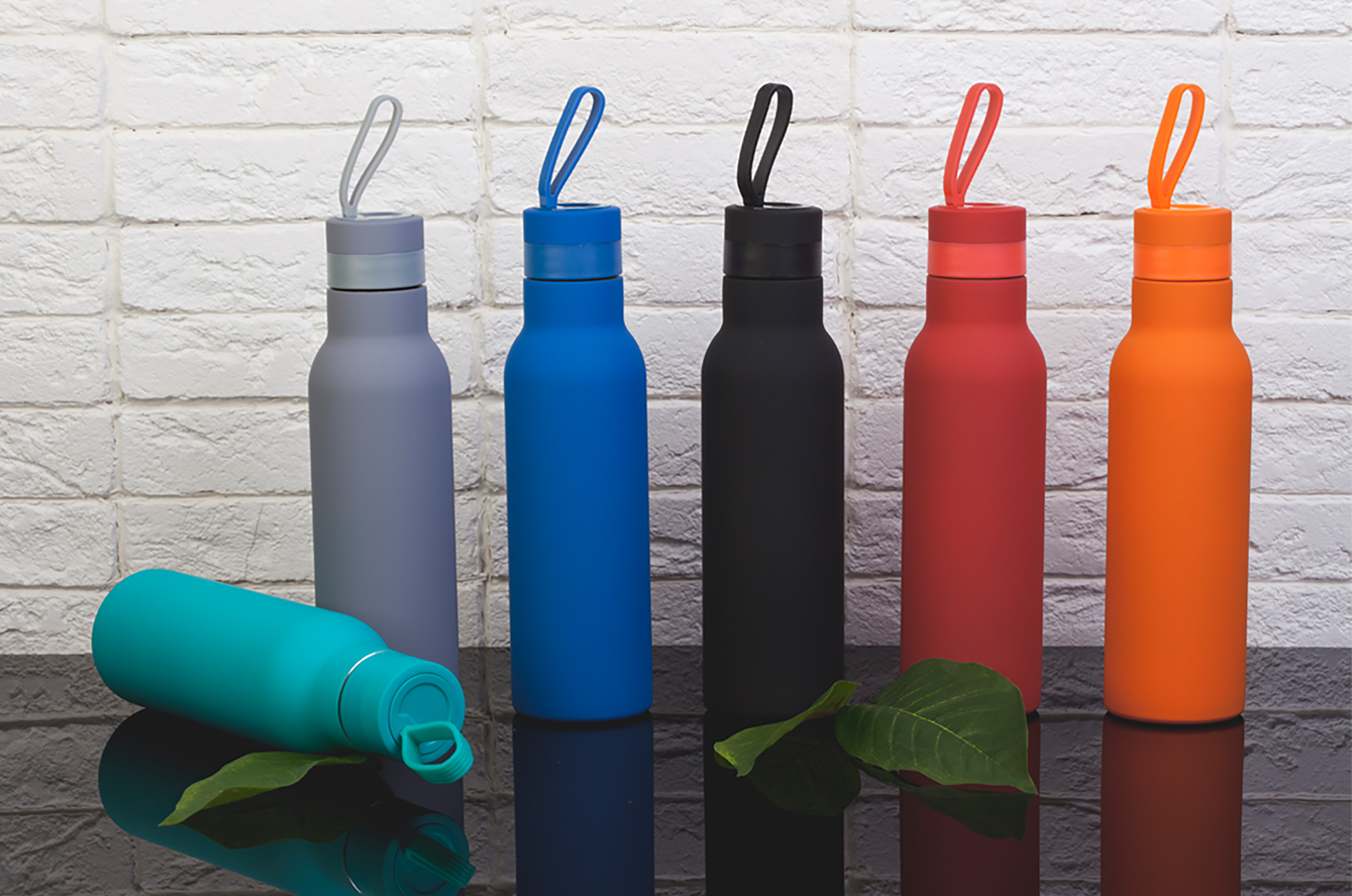 Бутылка для воды "Фитнес" 700 мл, покрытие soft touch-2