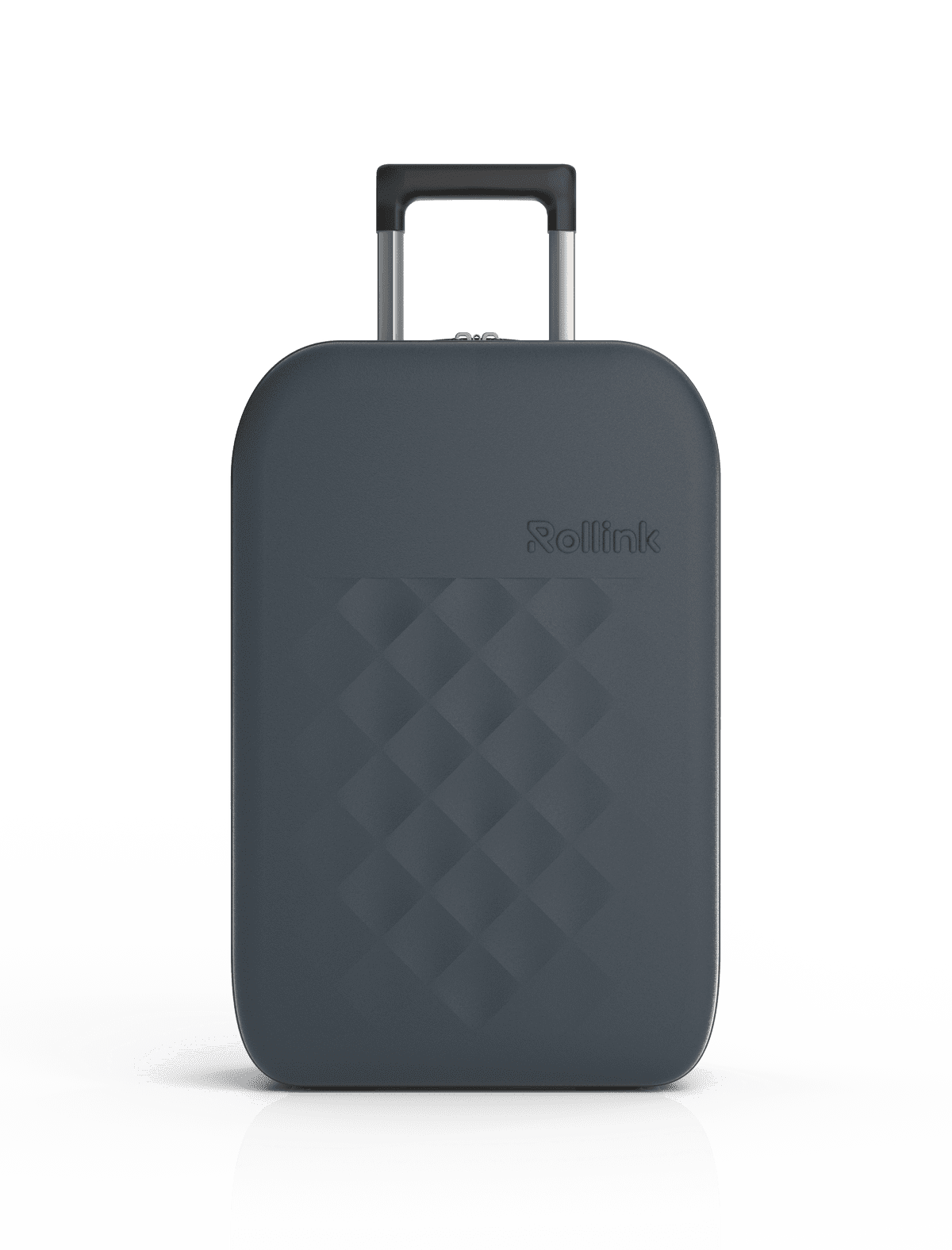 Чемодан складной Rollink Vega II 55x40x20 см, 2 колеса, серо-синий-4