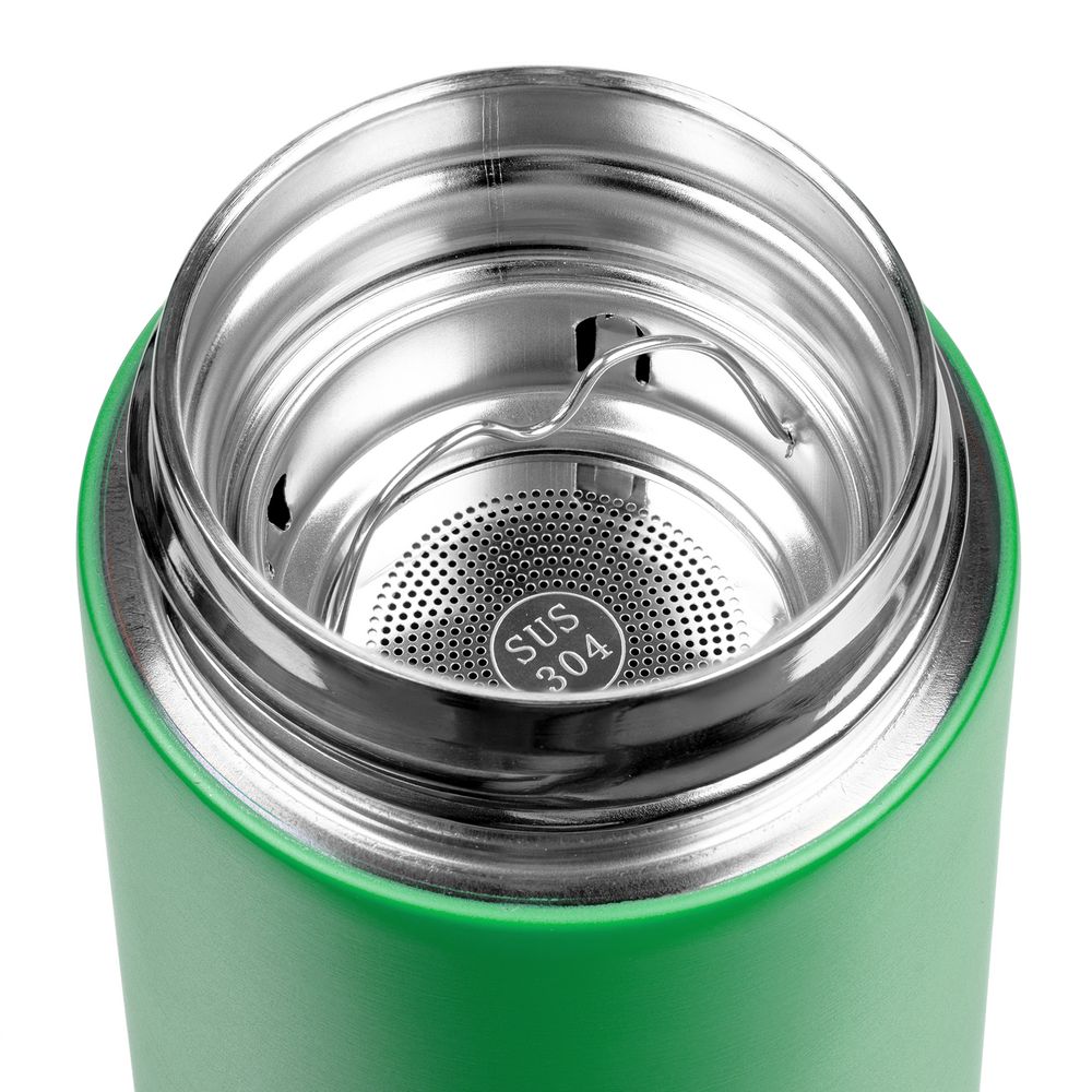 Смарт-бутылка с заменяемой батарейкой Long Therm, зеленая-2