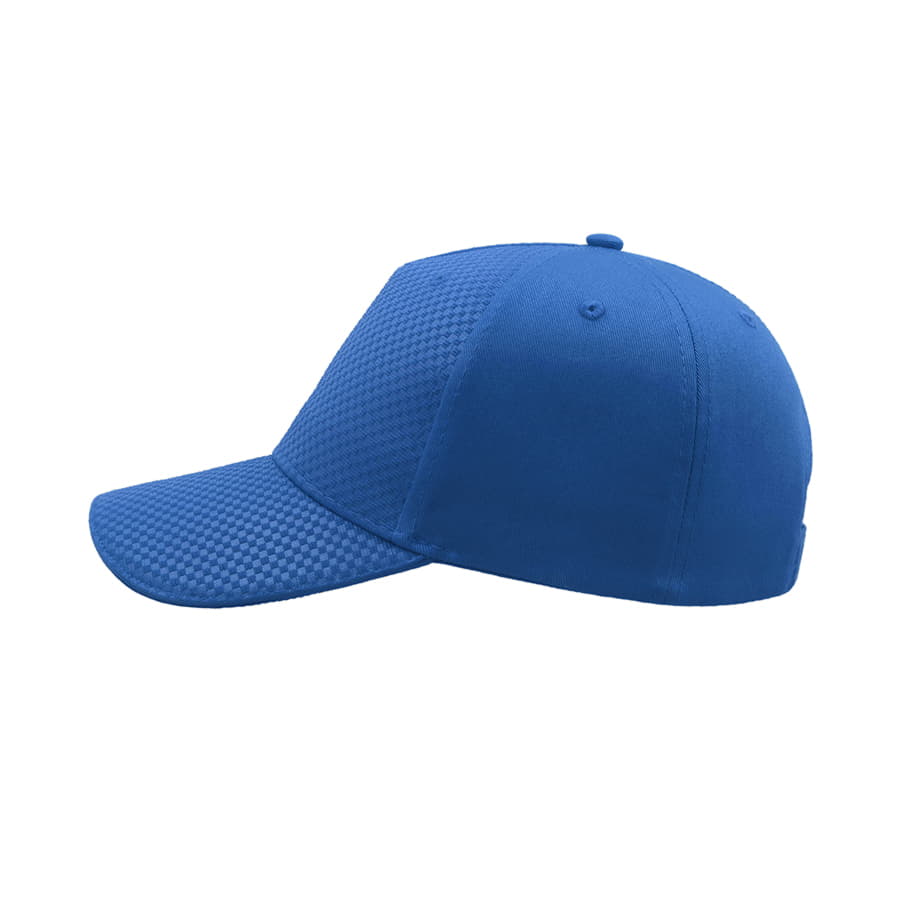 Бейсболка GEAR, 5 клиньев,  застежка на липучке, синий-2