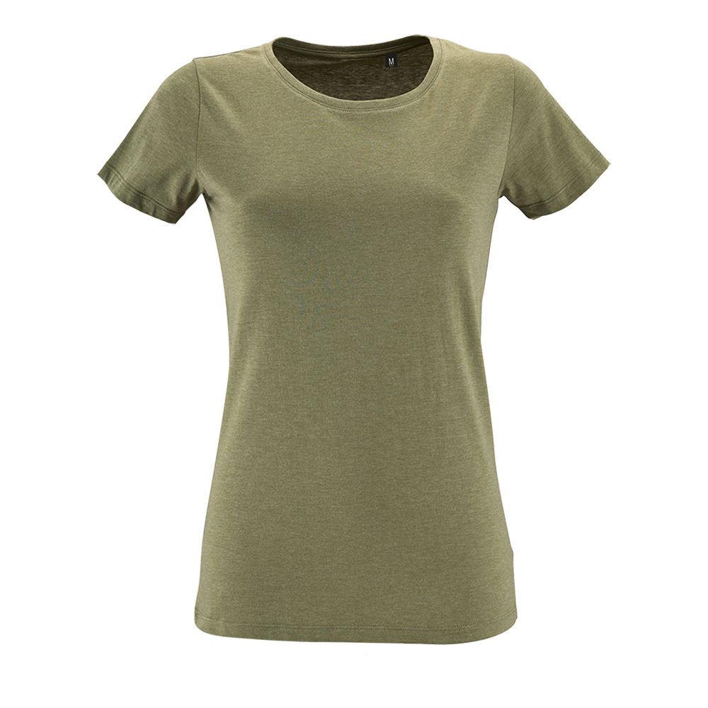 Футболка женская Regent Fit Women, меланж хаки-0