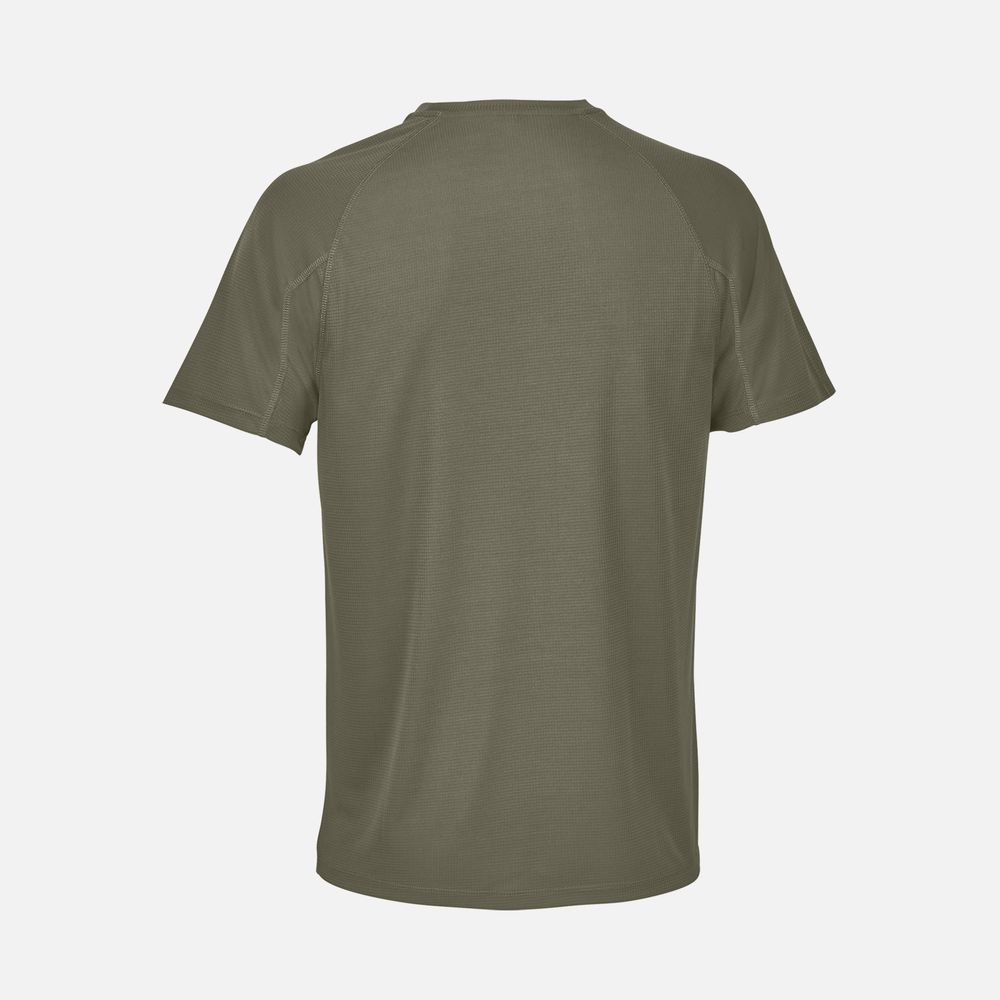 Футболка спортивная унисекс Vortex, темный хаки-1