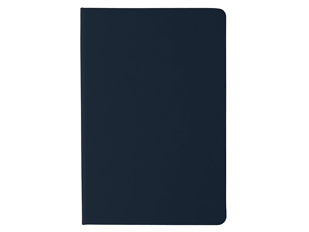 Блокнот в твердой обложке A5 Виспи в клетку, темно-синий-1