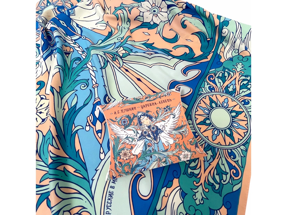 Платок Царевна Лебедь-6