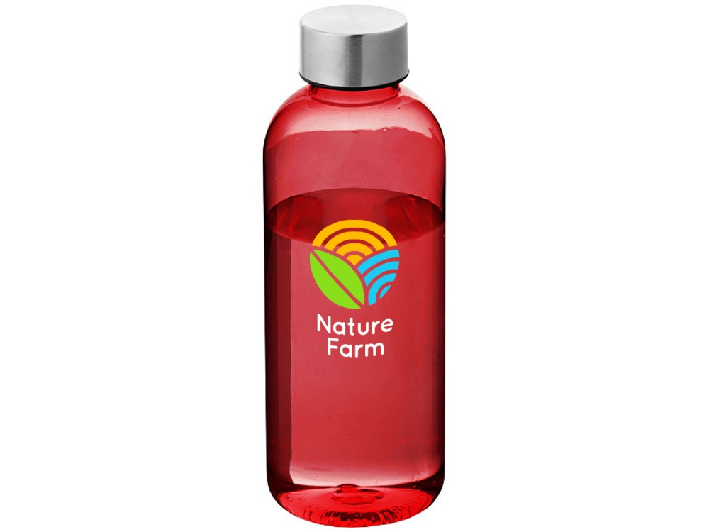 Бутылка Spring 630мл, красный прозрачный-0
