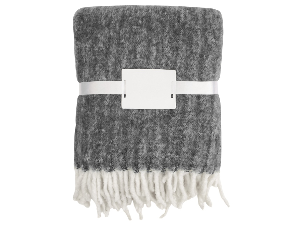 Плед Warmy с шерстью, темно-серый-3