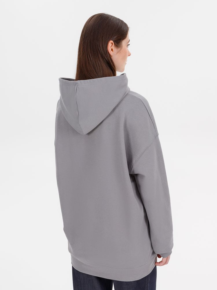 Худи оверсайз унисекс Outshine, серое-3