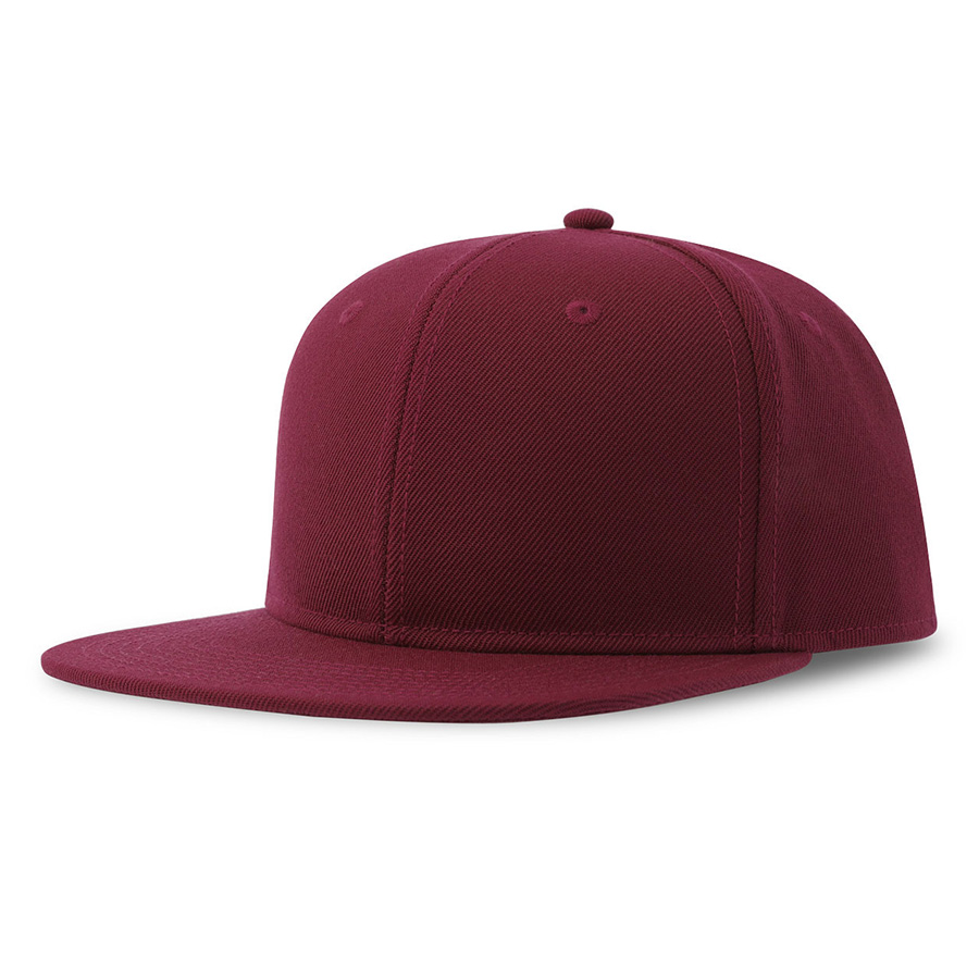 Бейсболка SNAP BACK-S, 6 клиньев, пластиковая застежка, темно-красный-0