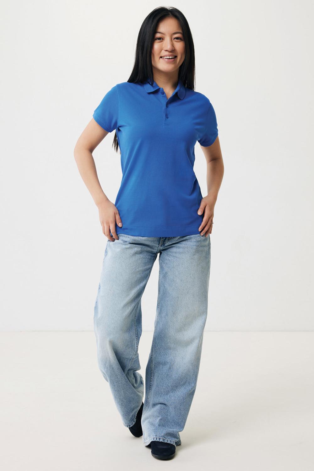 Женская рубашка поло Iqoniq Yosemite из переработанного хлопка-пике, унисекс, 220 г/м²-3