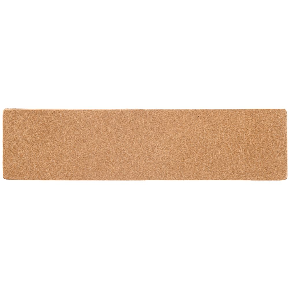 Лейбл кожаный Pasek, S, бежевый-1