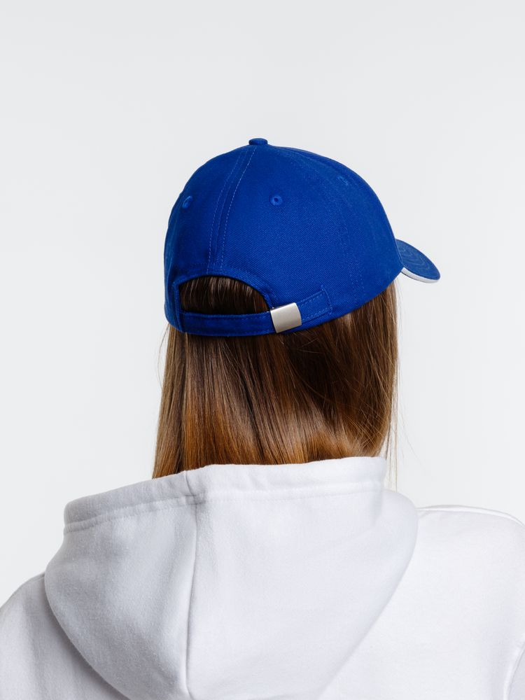 Бейсболка Spiker, ярко-синяя с белым-5