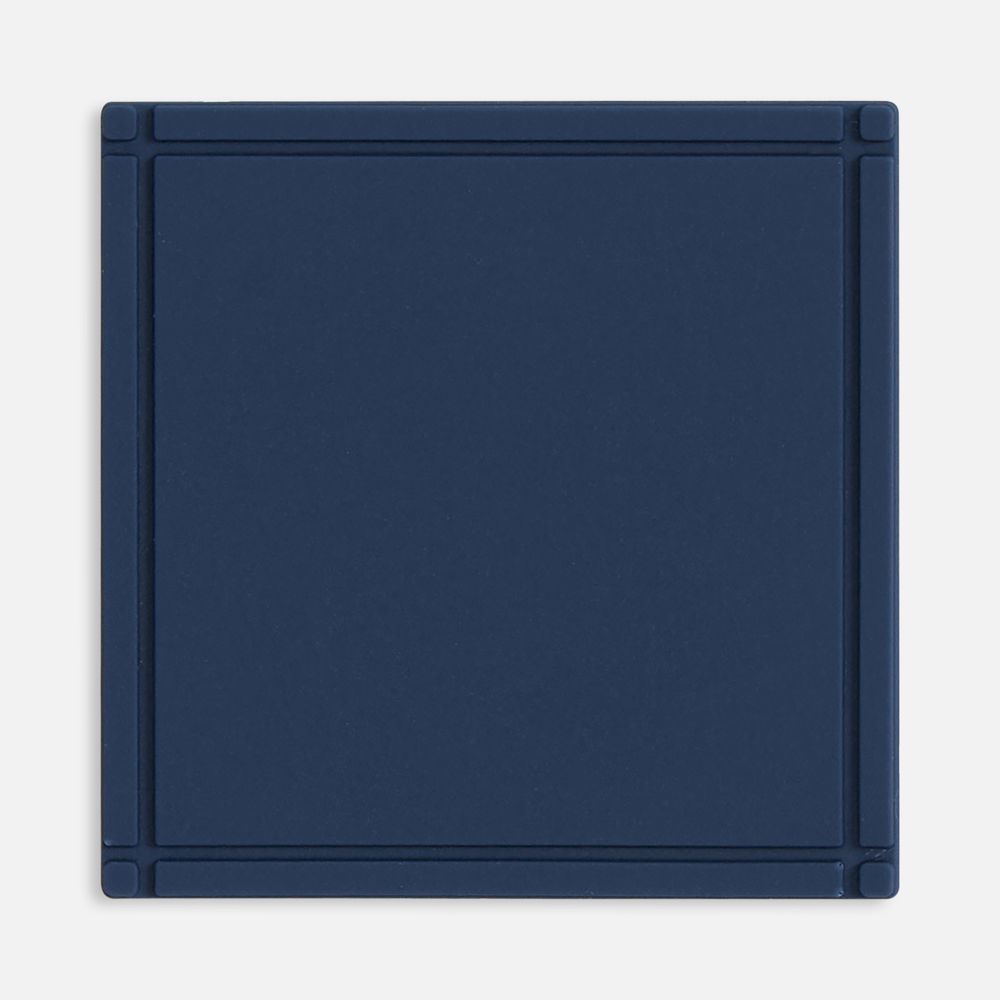 Лейбл из ПВХ Dzeta, L, темно-синий-1