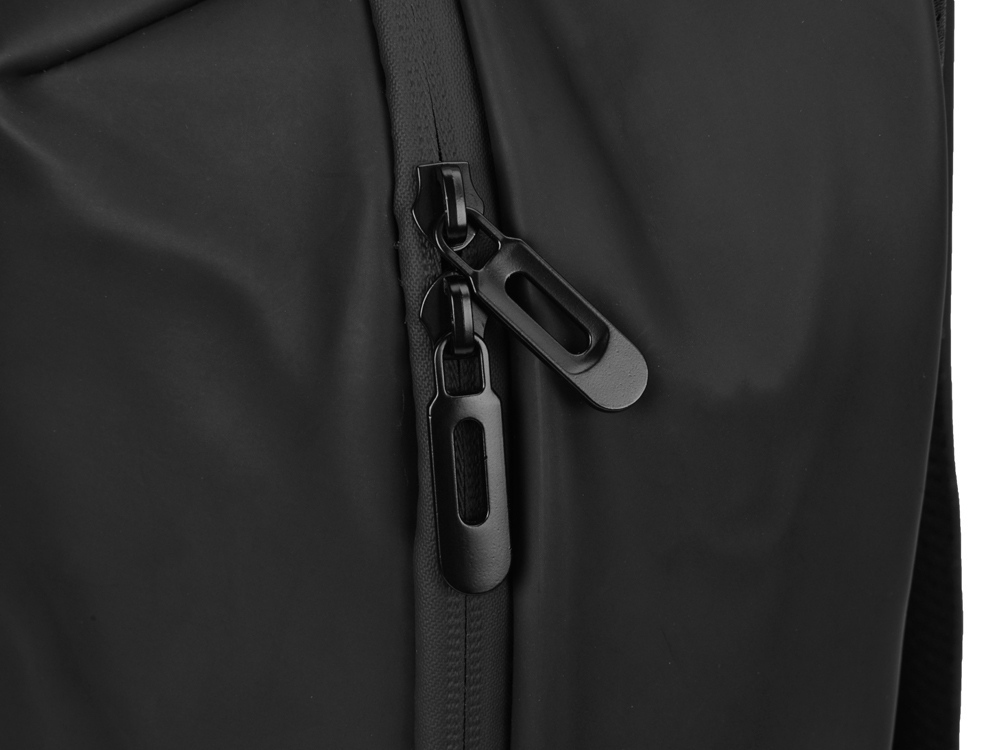 Рюкзак Glam для ноутбука 15'' из мягкой экокожи, черный-4
