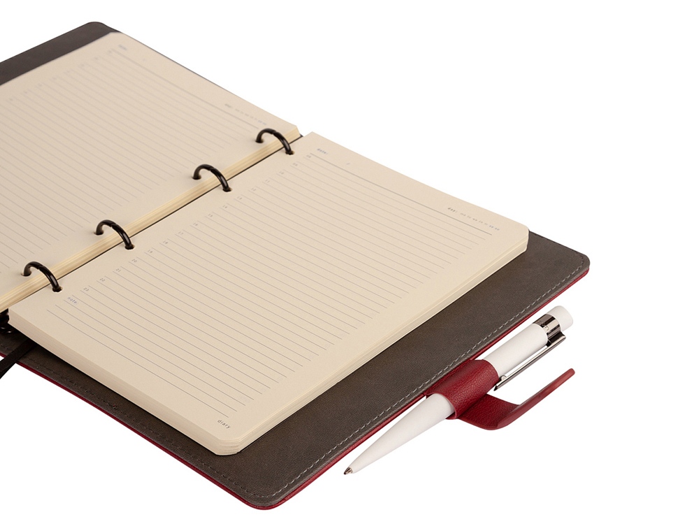 Ежедневник недатированный В5 Toscana, бордовый-3