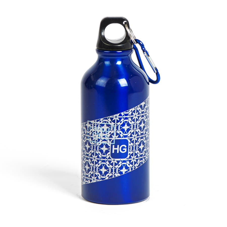 Бутылка для воды с карабином MENTO, 400мл, оранжевый-5