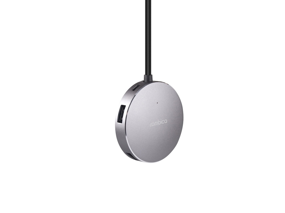 Rombica Type-C Hub Metal, металлический-0