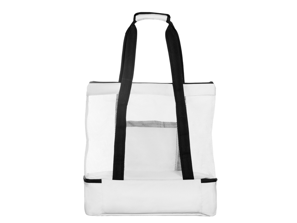 Сумка для шопинга и пляжа Coolmesh с изотермическим отделением внизу, белый-2
