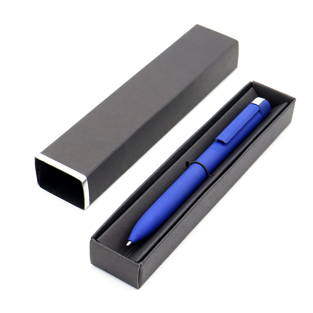 Ручка Espada в коробке Cradle чёрной с серебристым, Синий-0