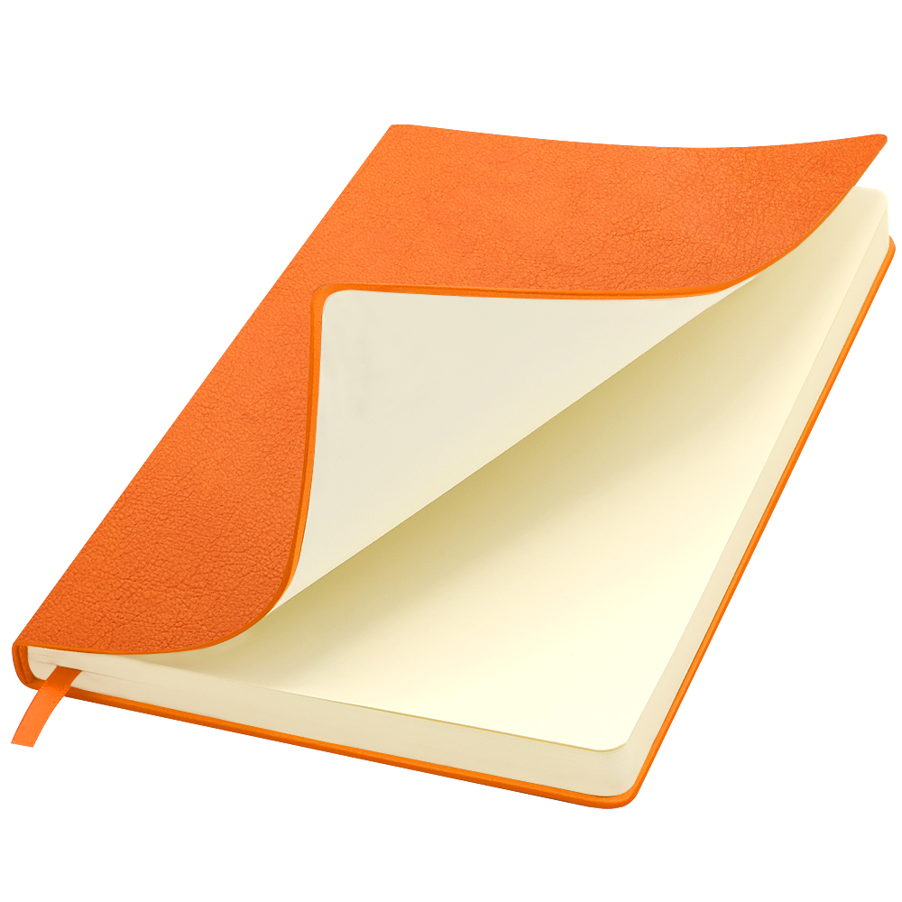 Ежедневник A5 недатированный Franco в мягком переплёте, Оранжевый-0