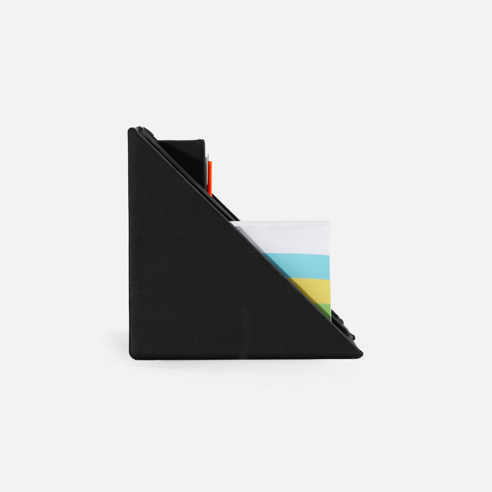 Настольный набор со стикерами Mnemonic ver.2, черный-3