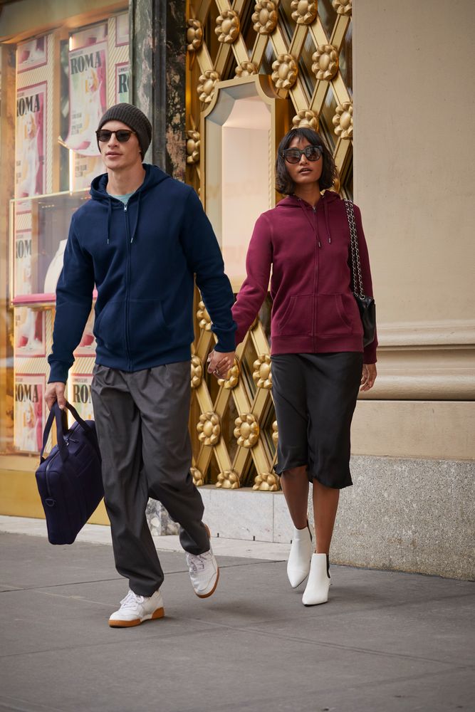 Толстовка на молнии с капюшоном женская Queen, черная-3