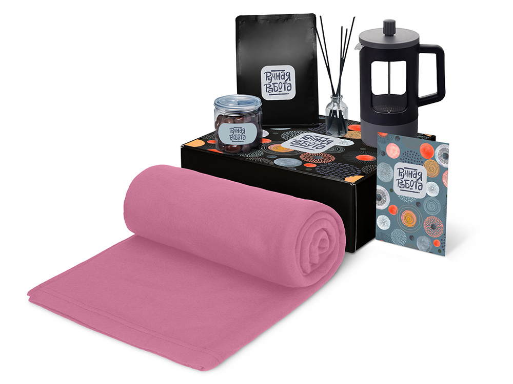 Подарочный набор Re:y. Vive с пледом, френч-прессом и кофе-0