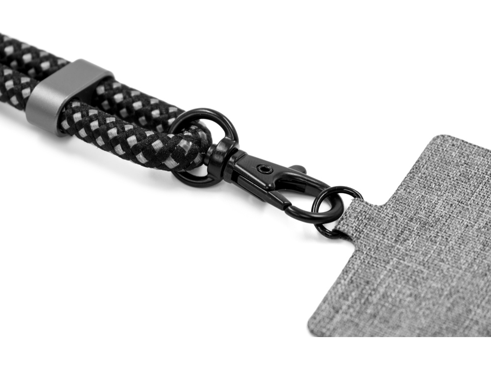 Ремешок-держатель для телефона с зарядным кабелем USB-C - USB-C Lany Wristband Charge Eco, серый-7