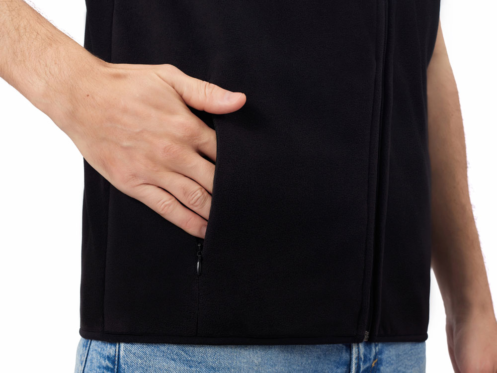 Жилет флисовый Trondheim унисекс, черный-7