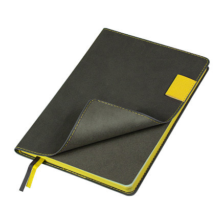 Ежедневник Flexy Freedom Latte А5, Серый/желтый-0