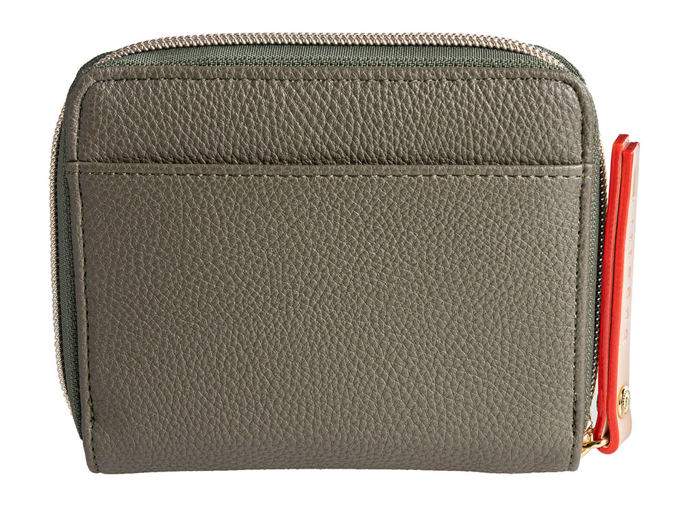 Кошелёк женский BUGATTI Ella, оливковый, полиуретан, 12х3х10 см-6