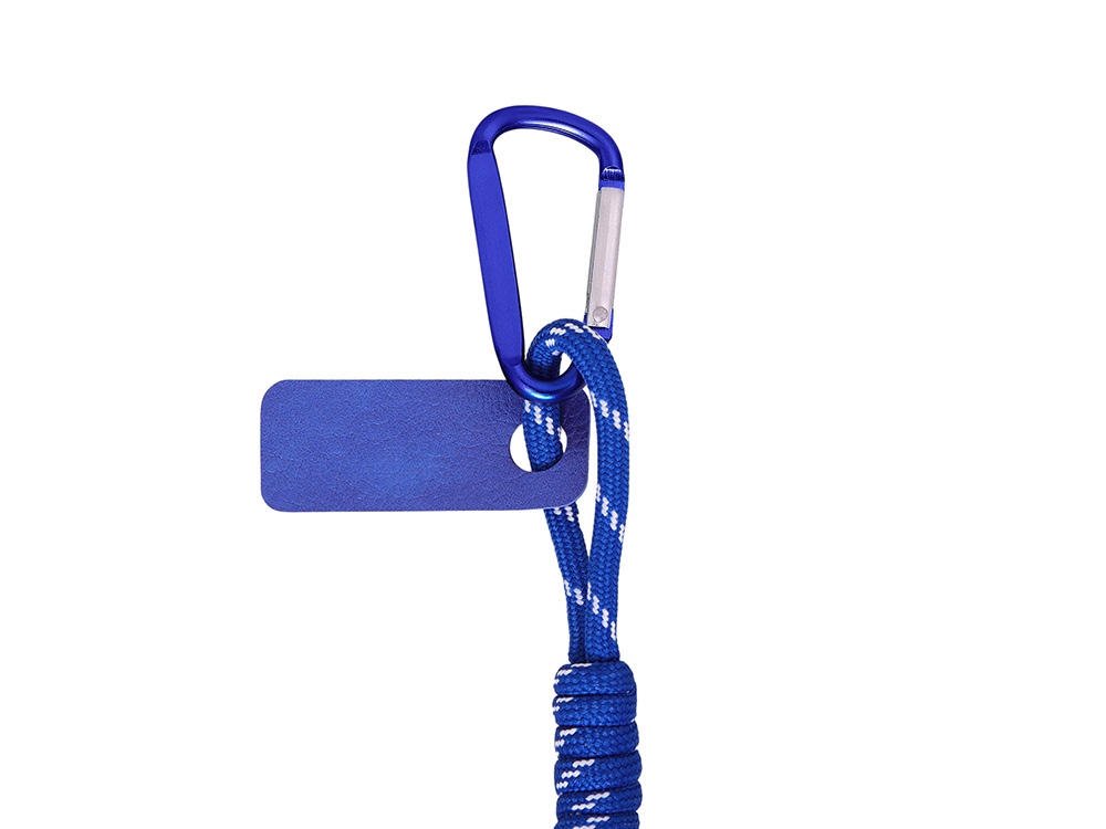 Брелок-веревочка на карабине Trinket, синий-2