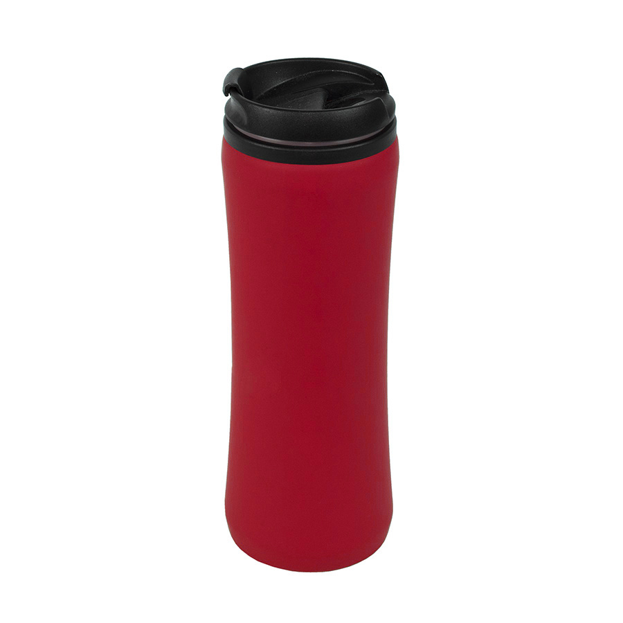 Набор подарочный COLD NIGHT: шарф и шапка, термокружка; красный, красный-3