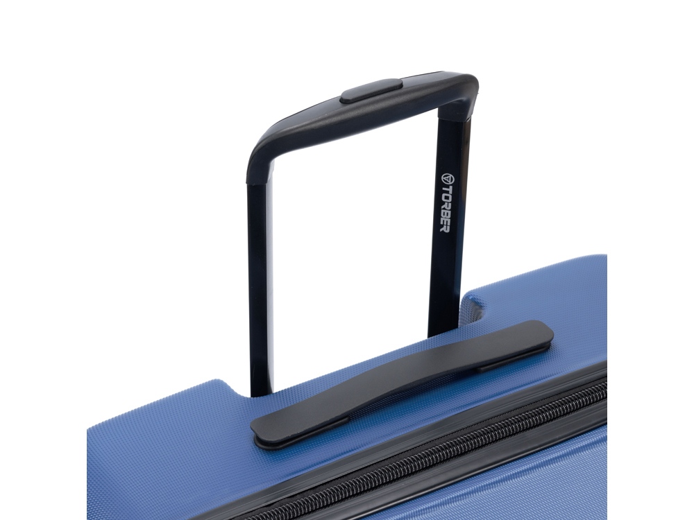 Чемодан TORBER Caspian, тёмно-синий, ABS-пластик, 49 х 29 х 78 см, 96 л-5