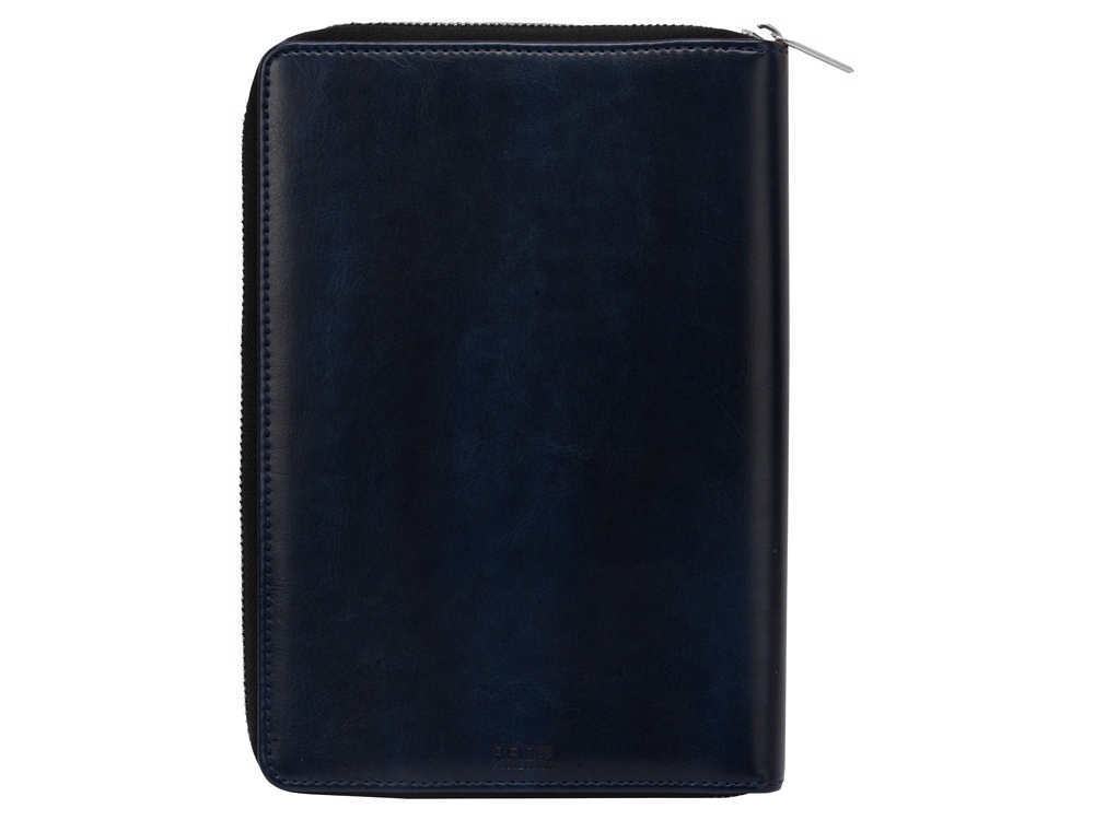 Бизнес-блокнот на молнии А5 Fabrizio, 80 листов, темно-синий-7