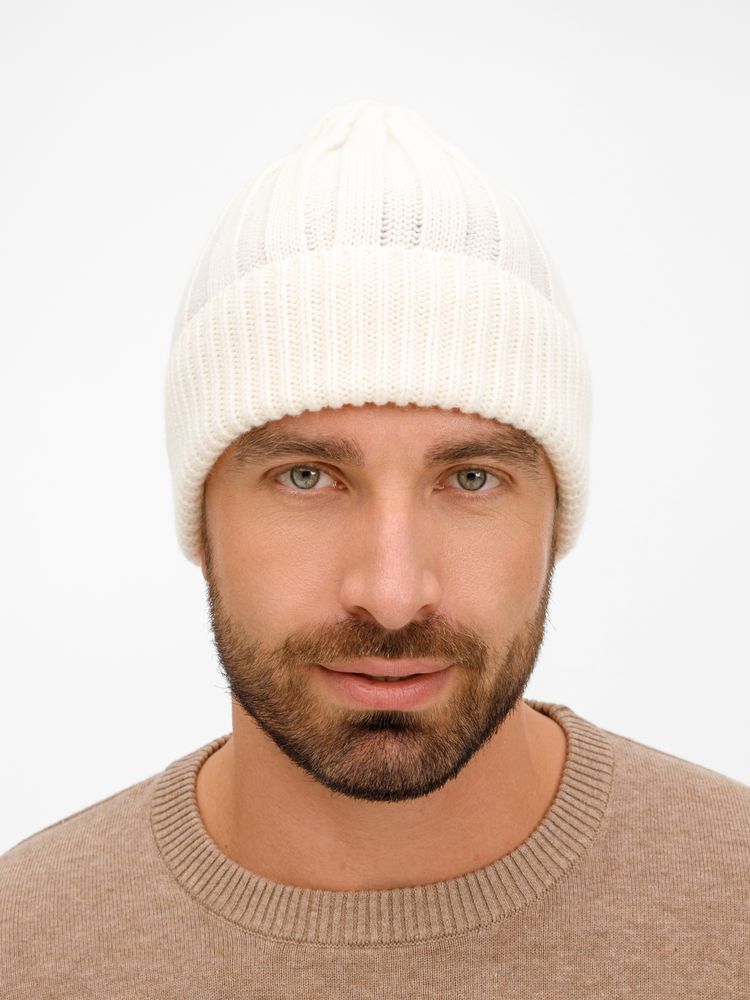 Шапка Bellish, белая (ванильная)-3