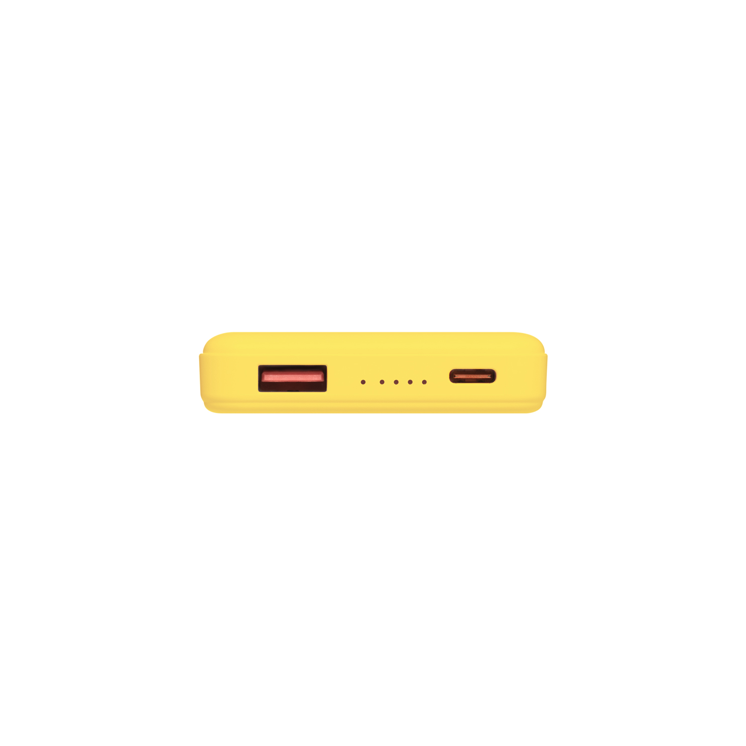 Внешний аккумулятор Ларго PD (Largo PD) 5000mAh с функцией беспроводной зарядки 15W, желтый-5
