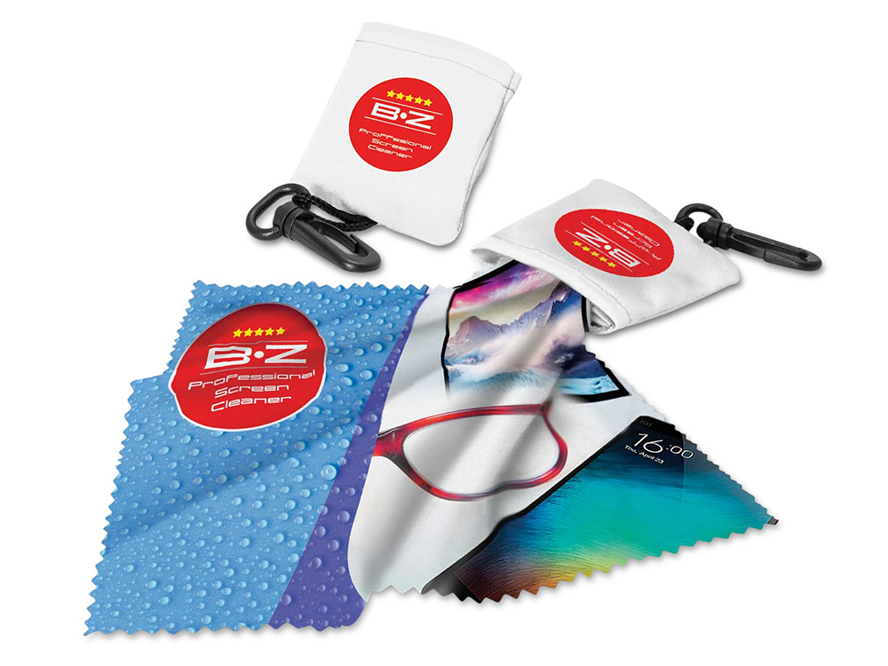 Очищающая салфетка в чехле с возможностью полноцветной печати-0