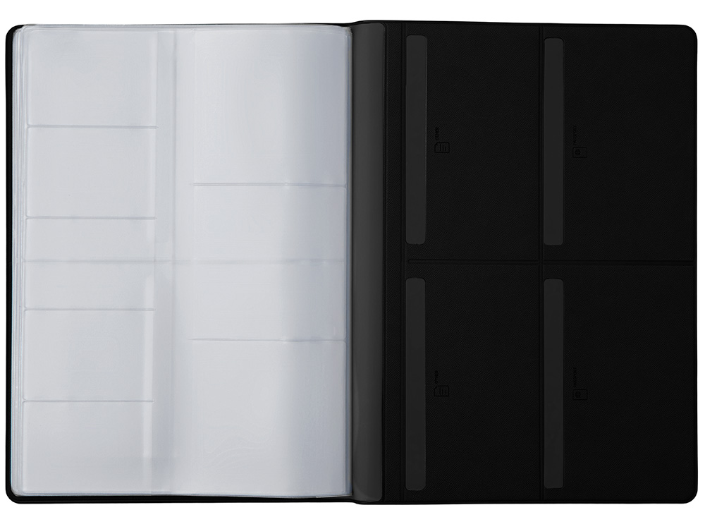 Органайзер Favor 2.0 для семейных документов на 4 комплекта документов, формат А4, черный-11