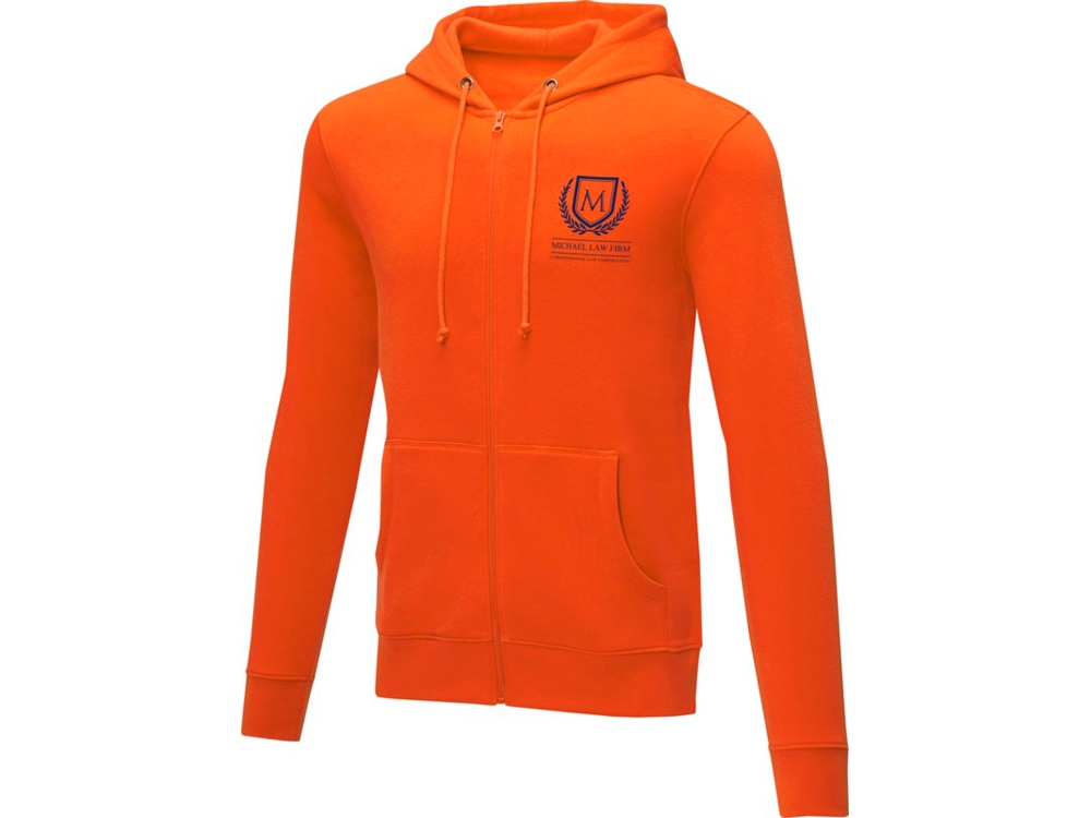 Мужская толстовка на молнии Theron, оранжевый-5