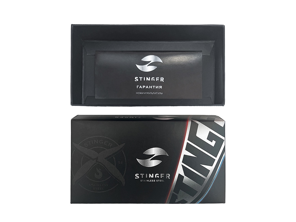 Мультитул Stinger, 100x45 мм, 11 функций, сталь, серебристый, в комплекте нейлоновый чехол-6