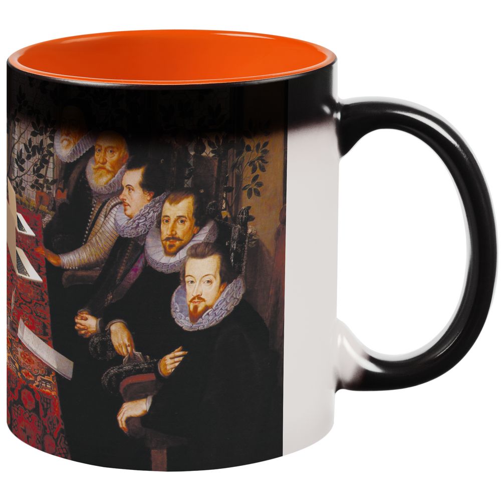 Кружка-хамелеон «Новая классика. Dream Team», матовая, оранжево-черная-1