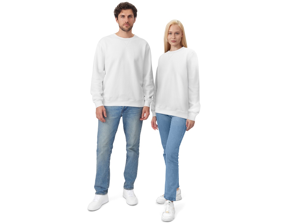 Свитшот оверсайз Lisbon унисекс, белый-8