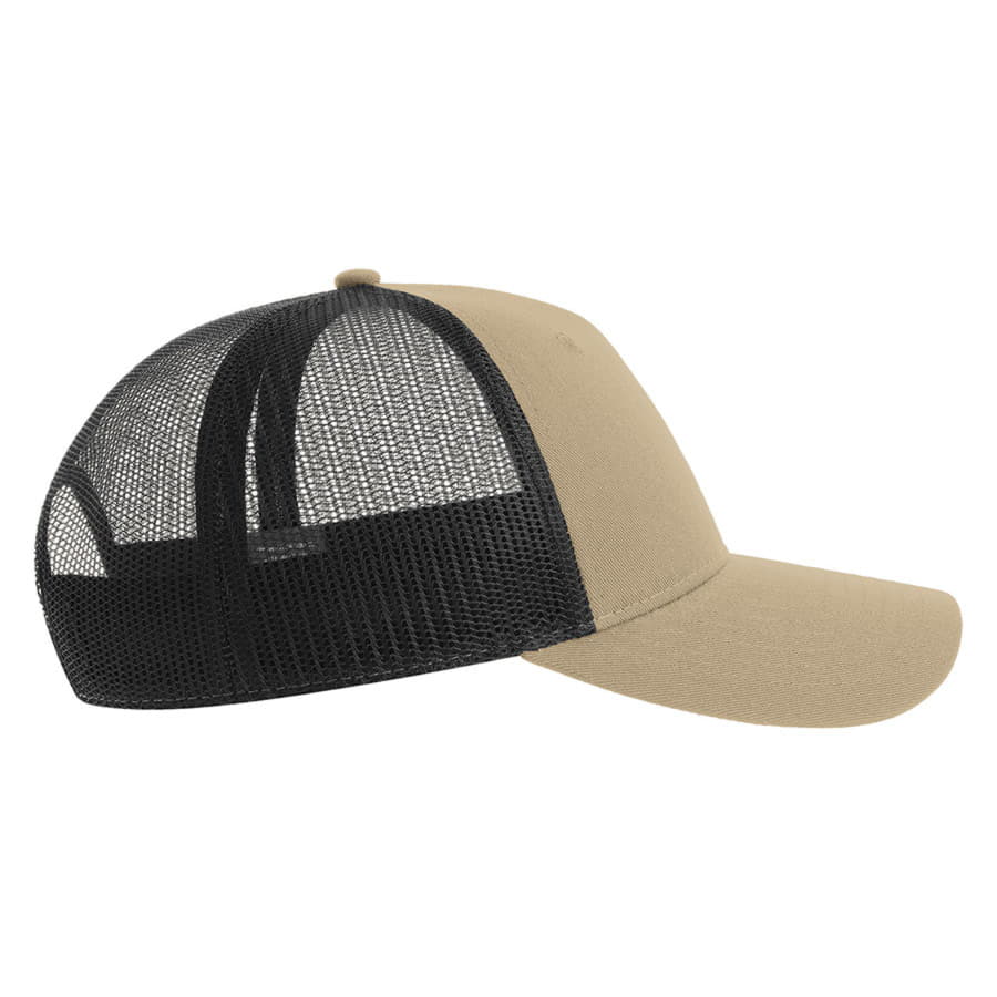 Бейсболка ZION, 5 клиньев, пластиковая застежка, хаки-4