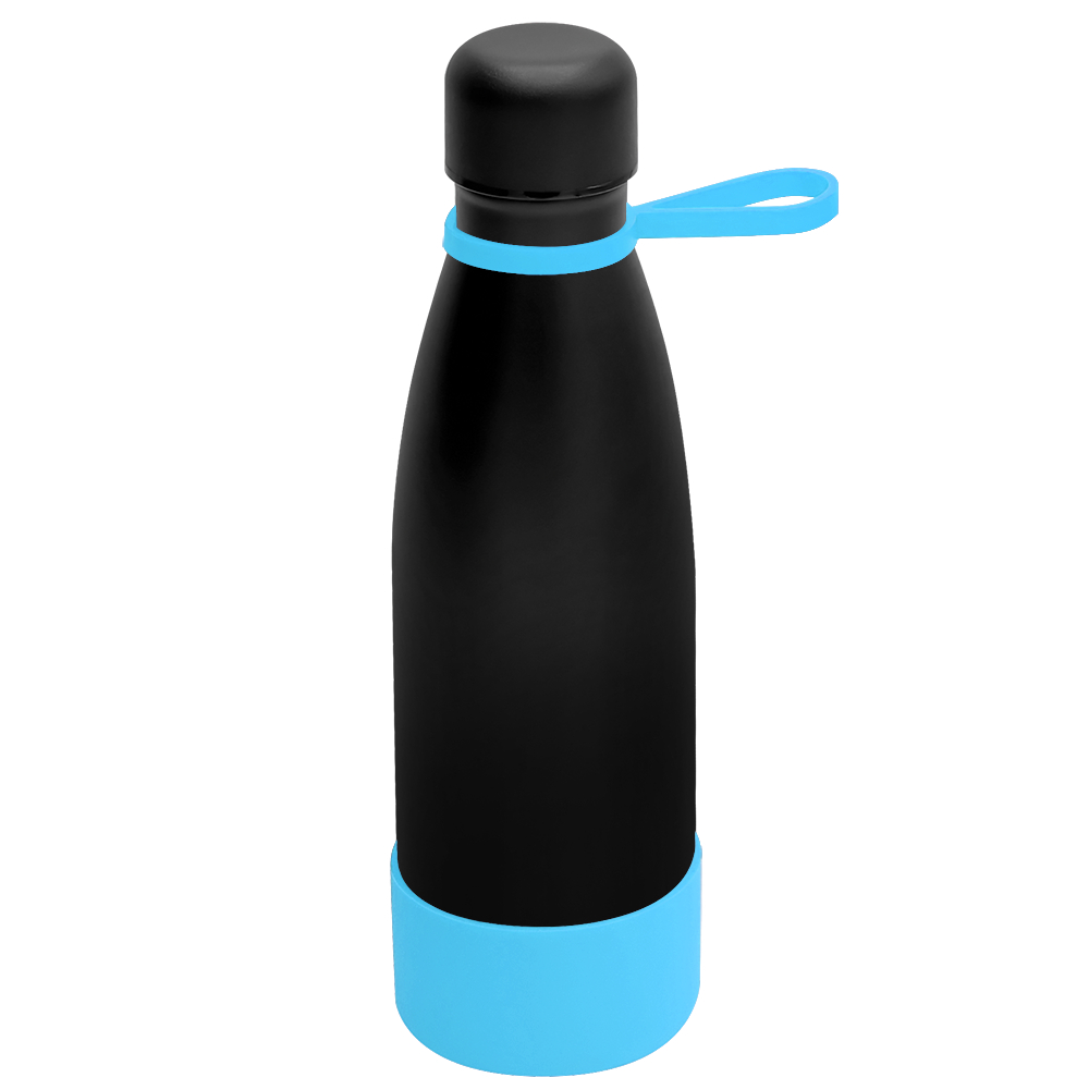 Термобутылка герметичная вакуумная Olivia To Go, Черный/Бирюзовый-0