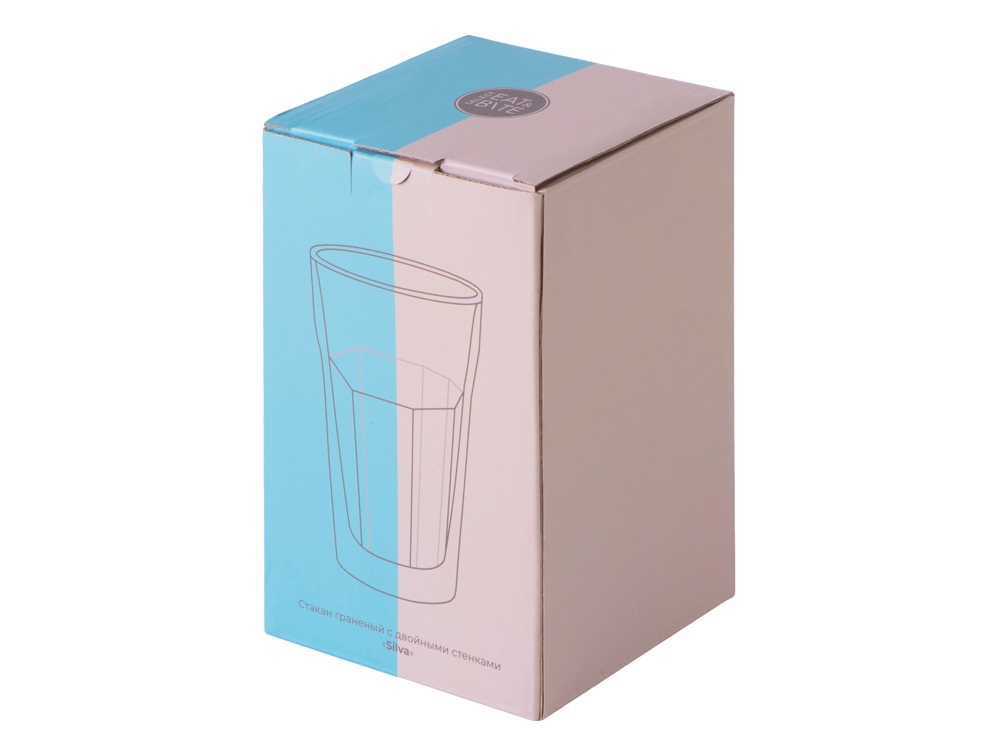 Стакан граненый с двойными стенками Silva-4