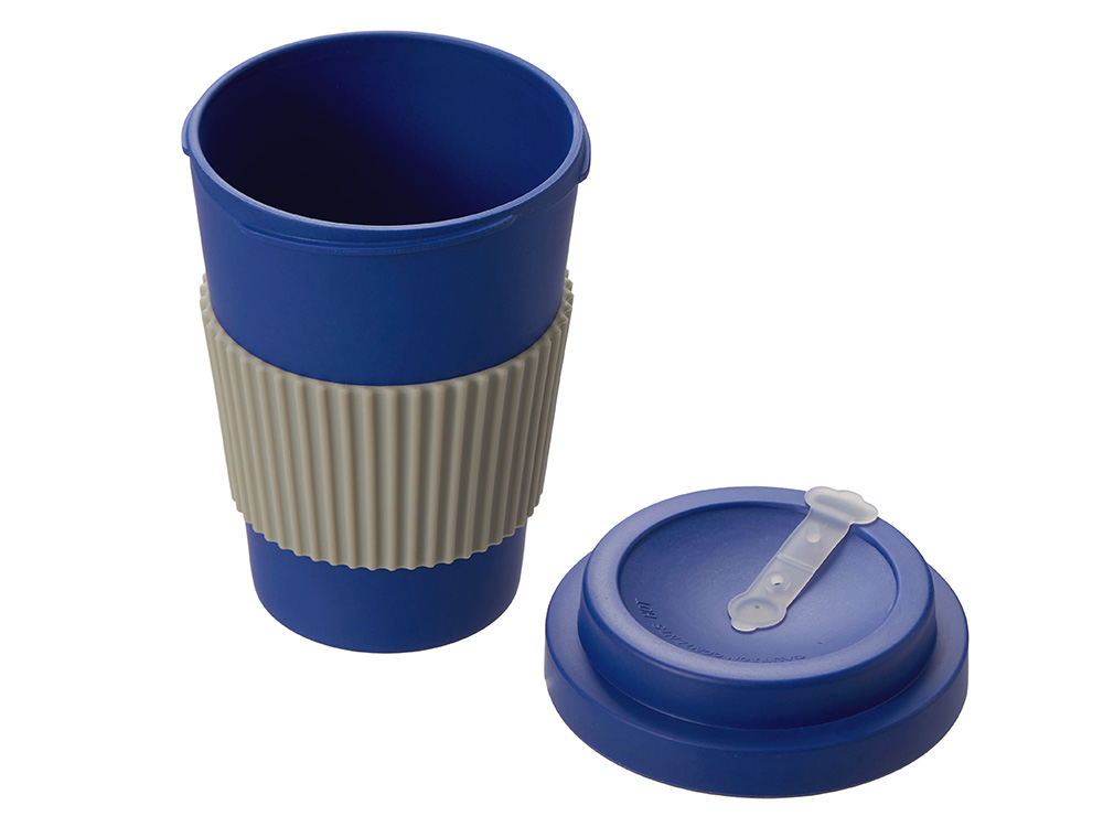 Термокружка Muffin из натуральных волокон, темно-синий-1