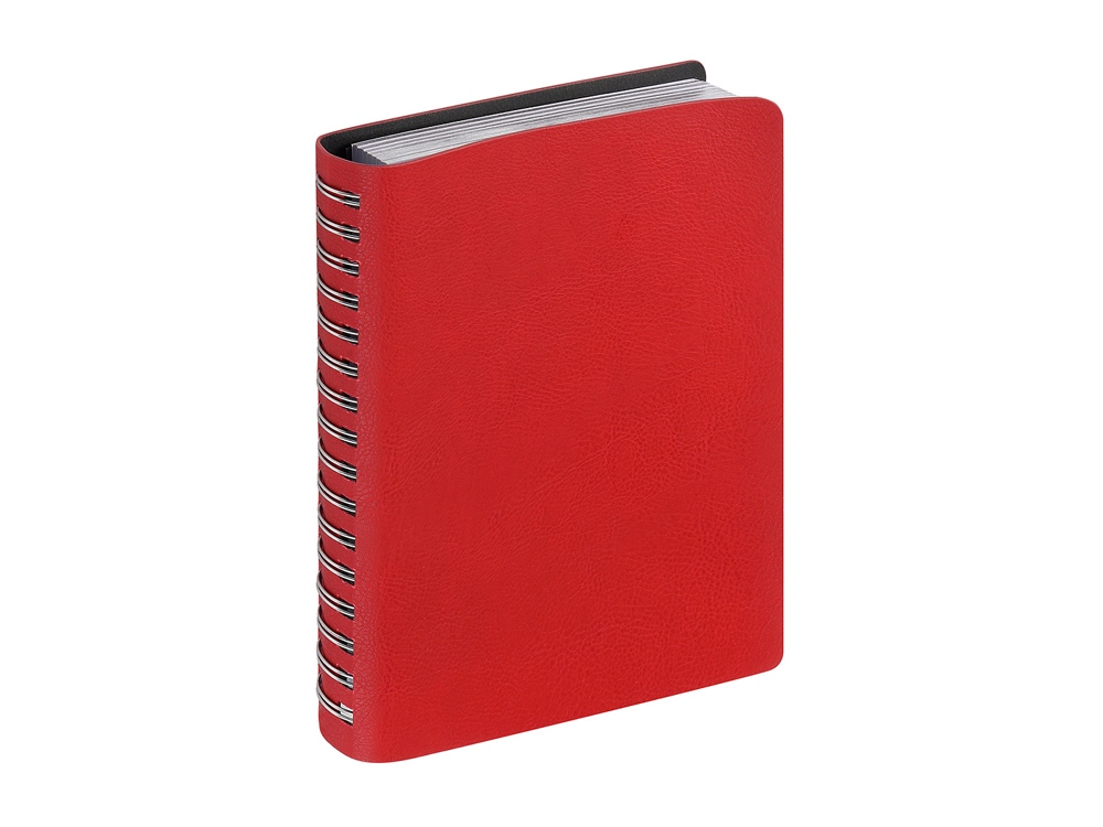 Ежедневник полудатированный А5 Orbit, красный-1