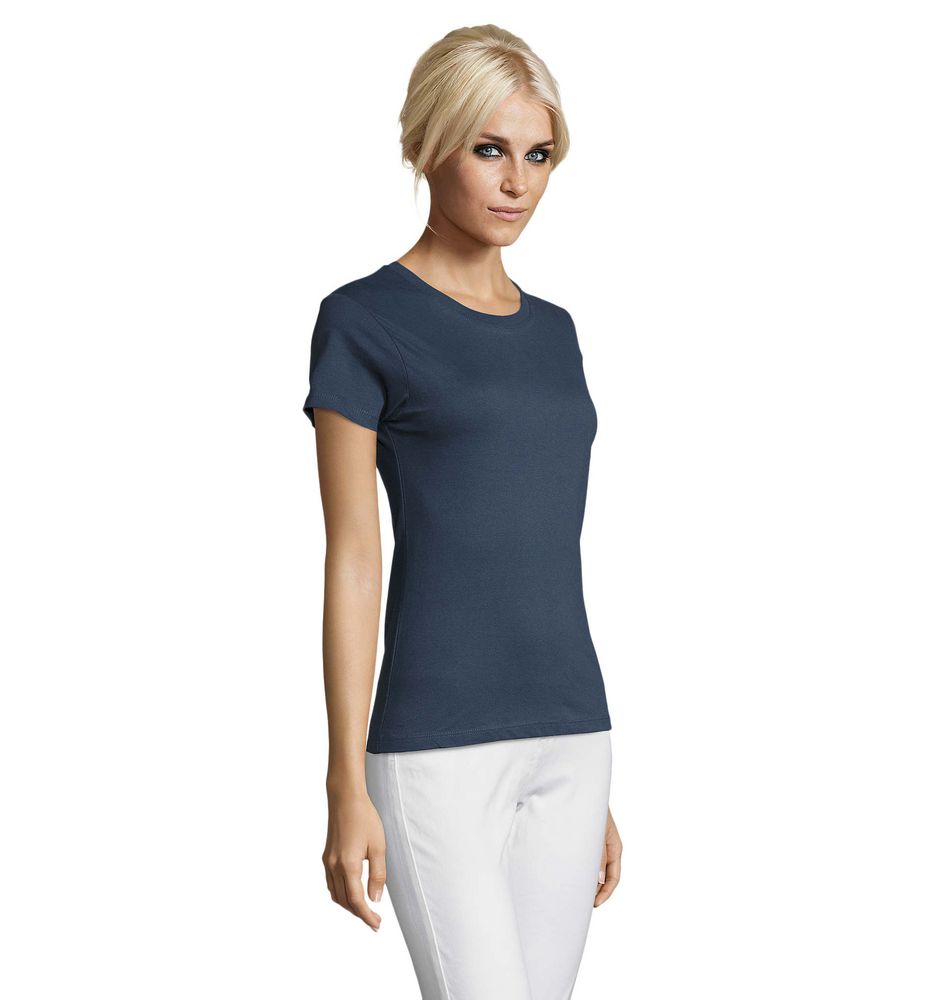 Футболка женская Regent Women, синяя (джинс)-4